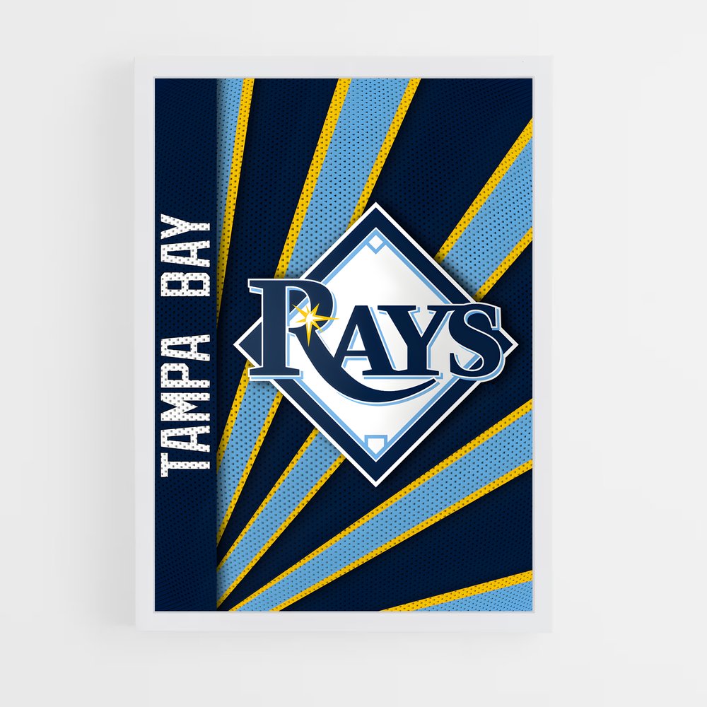 Poster Tampa rays – affiche Baseball (vue 3)